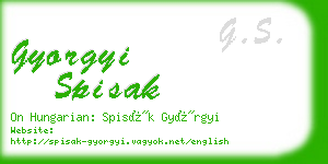 gyorgyi spisak business card